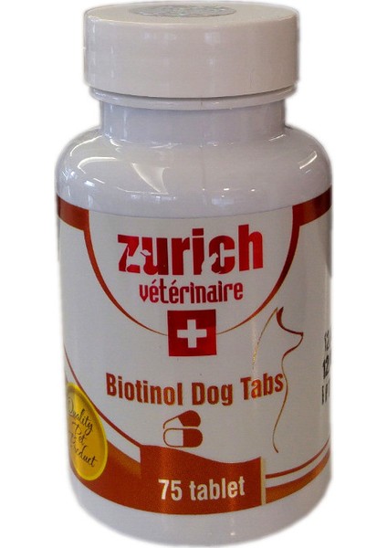 Zurich Köpek Biotin Çinko 75 Tablet