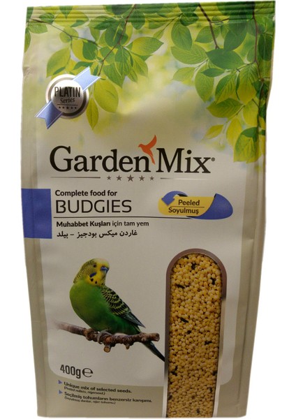 Garden Mix Platin Seri Soyulmuş Muhabbet Kuş Yemi 400 Gr