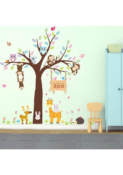 Köpek Koala Kablumbağ Çocuk Odası Pvc Duvar Sticker