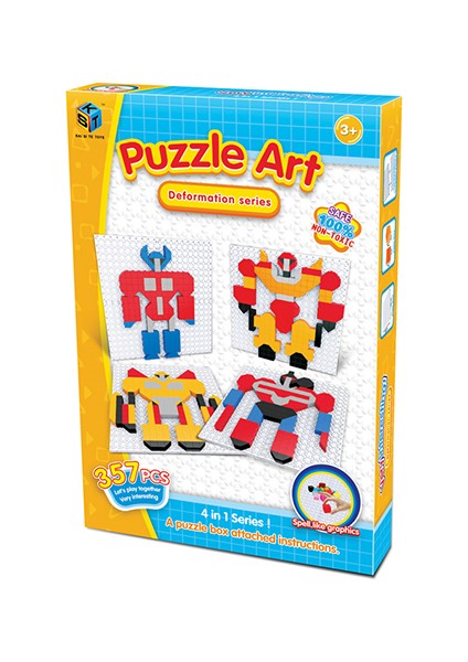 Puzzle Robotlar Serisi 4 Farklı Puzzle 357 Parça