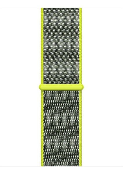 Apple Watch Seri 7/6/SE/5/4 Neon Sarıi Spor Loop Kordon - 45mm 44mm 42mm Uyumlu