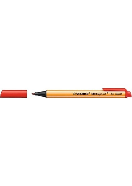 Green Point 0.8 mm Keçe Uçlu Kalem Kırmızı Tekli