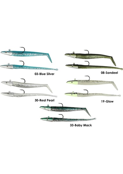 Sandeel And Slug 10 cm 10 gr 4+2 Adet