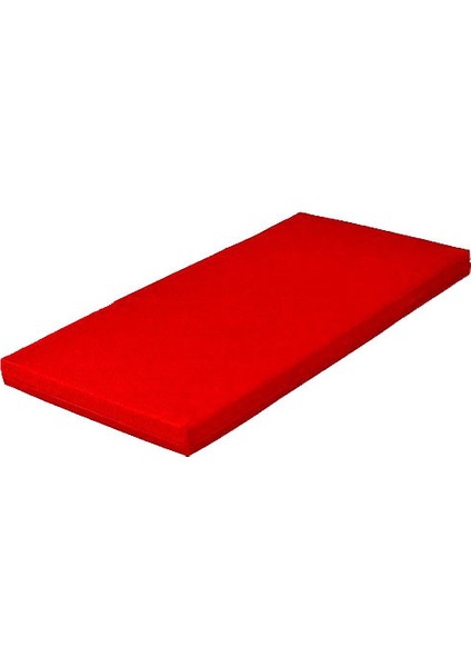 kırmızı Jimnastik Minderi 60X120X3 Cm Sert Sünger