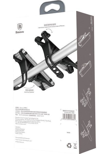 Bisiklet Motosiklet Telefon Tutucu Miracle Bicycle Mounts Siyah Sumır By01