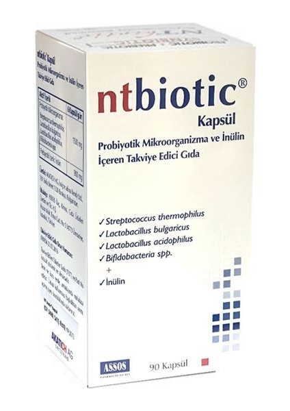 Nt Biotic Gıda Takviyesi 90 Kapsül