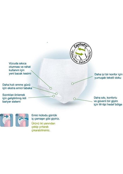 6 Damla Plus Emici Külot 120 Adet Medium Orta Hasta Bezi