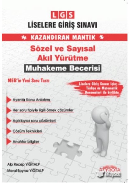 Rota Lgs Sözel Ve Sayısal Akıl Yürütme Muhakeme Becerisi - Alp Recep Yiğitalp