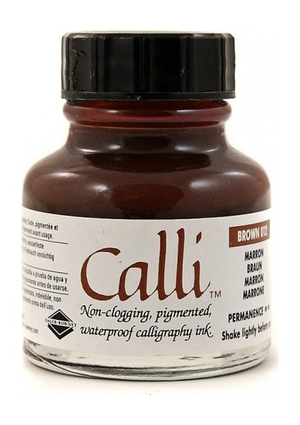 Daler Rowney Calli Kaligrafi Mürekkebi 29,5ml N:012 Brown