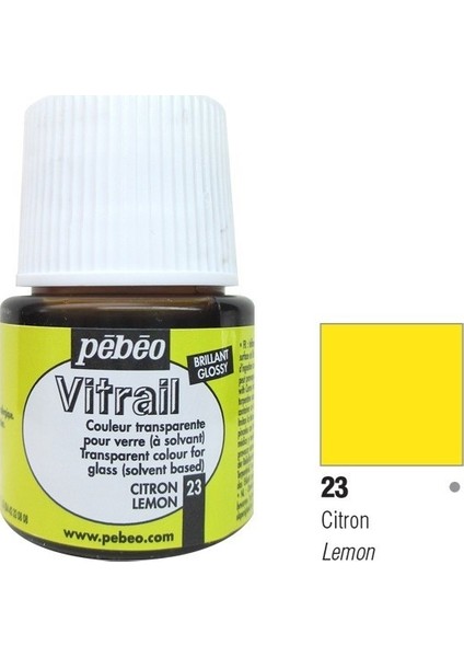 Vitrail Cam Boyası 45Ml - 23 Lemon