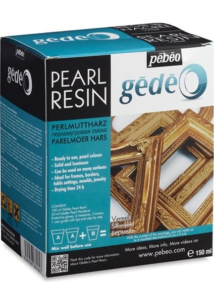 Gedeo Pearl Resin, Yakut Sedef Reçine 150 Ml