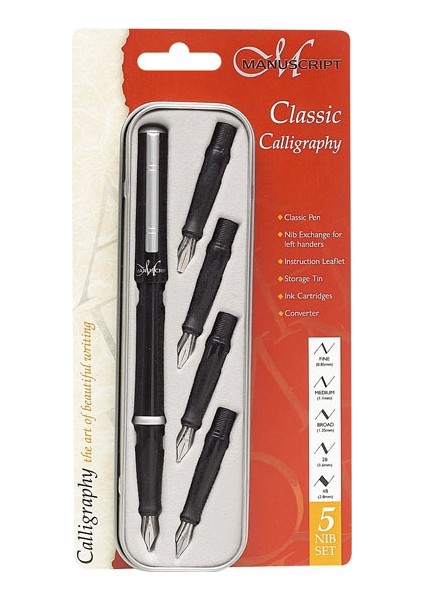 Classic Caligraphy Set 5 Uçlu N:1185L