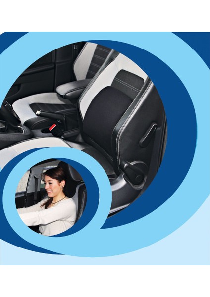 Araç Ofis Bel Yastığı + Seyahat Boyun Yastığı İkili Set fırsatları