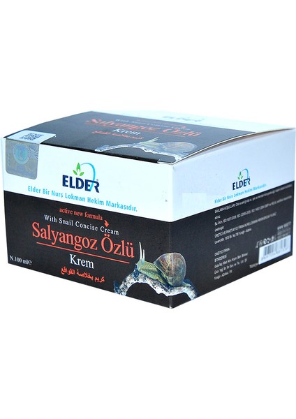 Elder Salyangoz Özlü Krem 100 ml