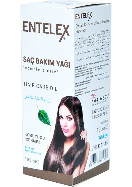 Entelex Saç Bakım Yağı 150 ml