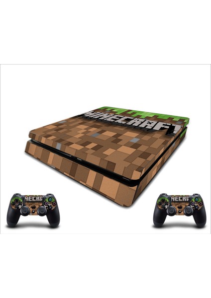 PS4 Slim Minecraft Daniel Sticker Seti