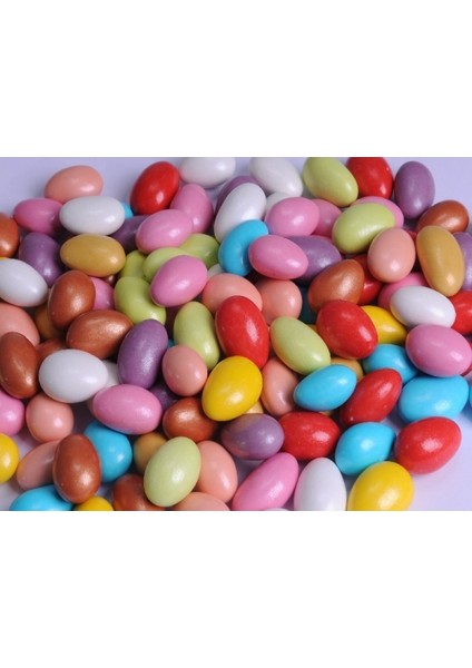 Karışık Renkli Çikolata Kaplı Badem Draje 500 gr