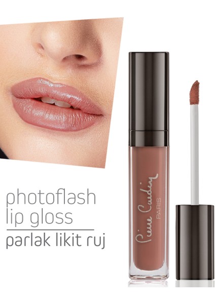 Pierre Cardin Photoflash Lipgloss – Parlak Likit Ruj - Biscuit