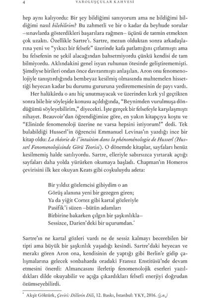 Varoluşçular Kahvesi - Sarah Bakewell
