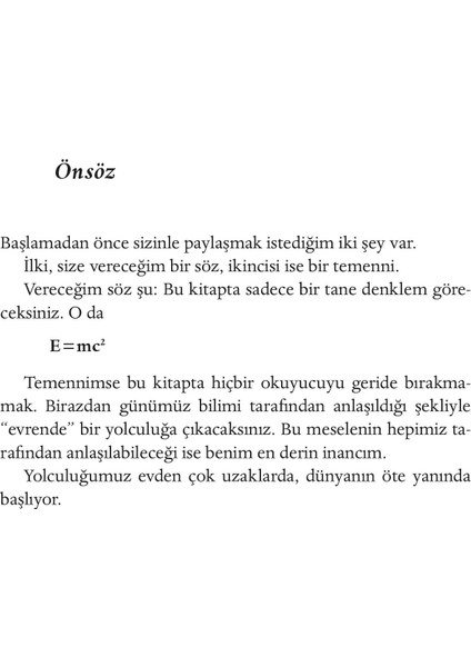 Evren Avucunda: Uzay, Zaman ve Ötesine Olağanüstü Bir Yolcul - Christophe Galfard