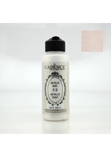 Sedefli Metalik Boya 201 - İnci Beyazı 120 ml