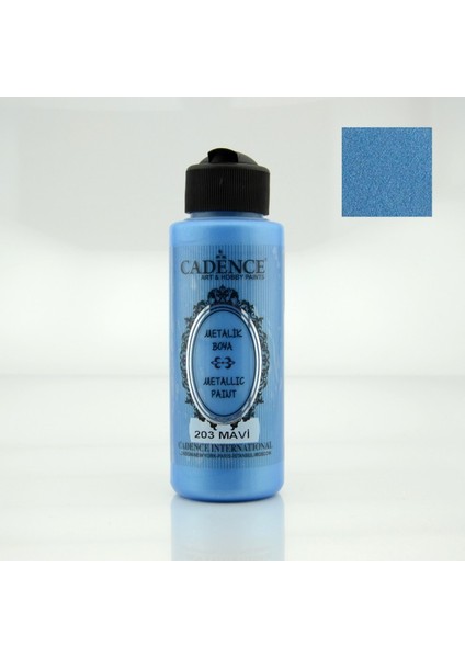 Sedefli Metalik Boya 203 - Mavi 120 ml