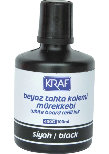 Beyaz Tahta Kalem Mürekkebi 100Ml Siyah 450G