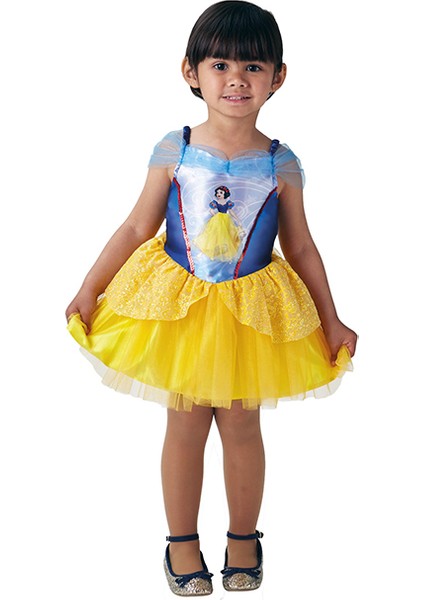 Lisanslı Disney Princess Pamuk Prenses Balerin Sarı Kostüm Toddler