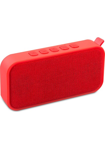 MD - 55BT Speaker FM Destekli Bluetooth Hoparlör Kırmızı