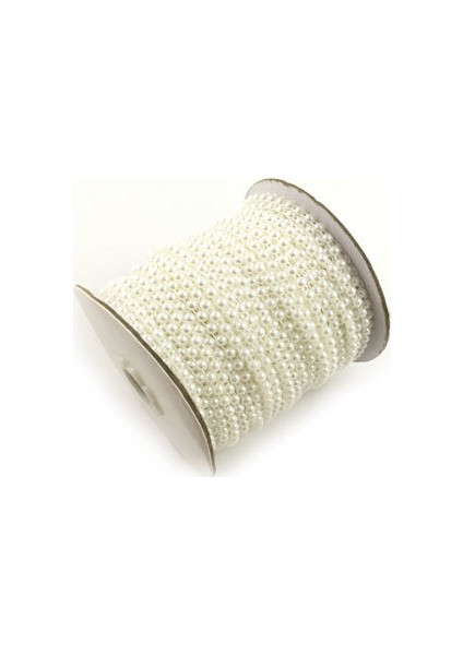 Şerit İnci Yarım Beyaz (4 mm - 5 Metre)