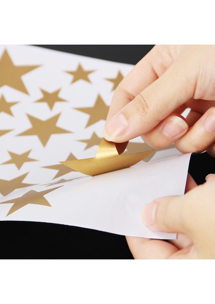 Büyük Boy Gold Sarı Yıldız Sticker