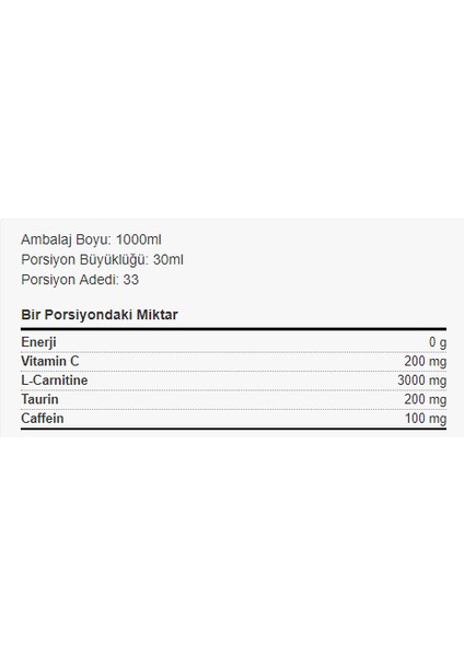 Thermo L-Carnitine 3000 Mg 1000 ml (Portakal)