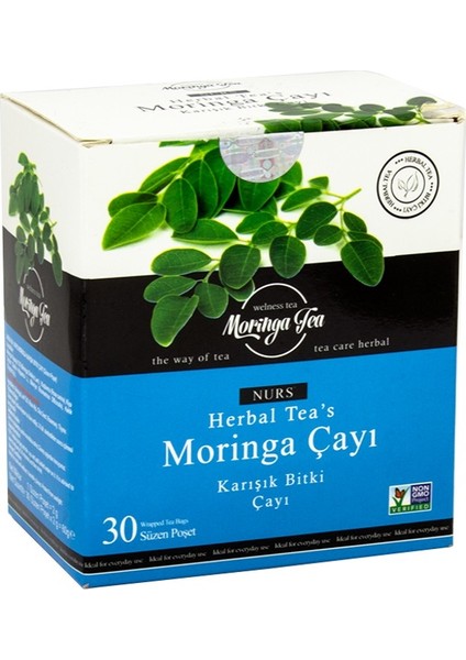 Nurs Herbal Tea's Moringa Çayı Karışık Bitki Çayı 30 Süzen Poşet 60 Gr