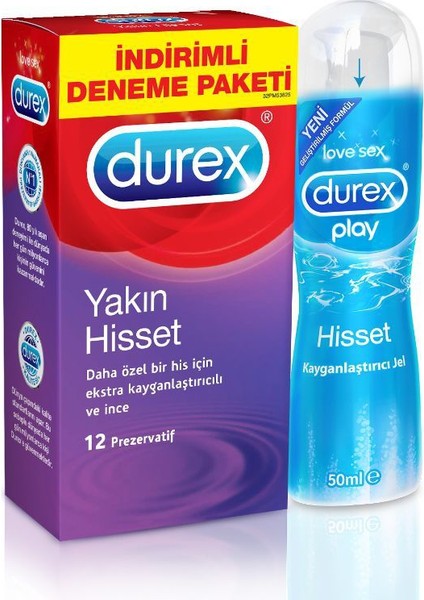 Yakın Hisset 12 Prezervatif + Durex Play Jel 50 ml