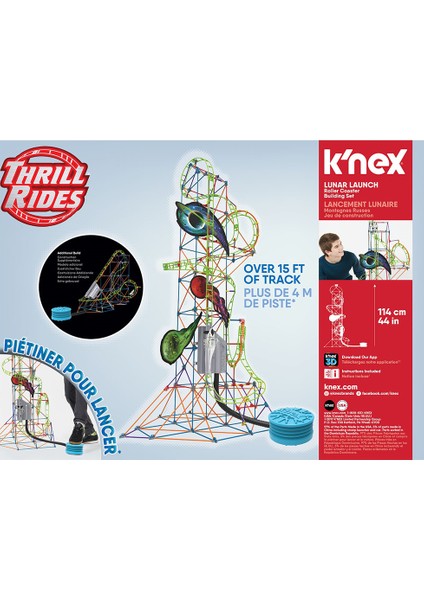 Lunar Launch Roller Coaster Set 51425 (Motorlu)