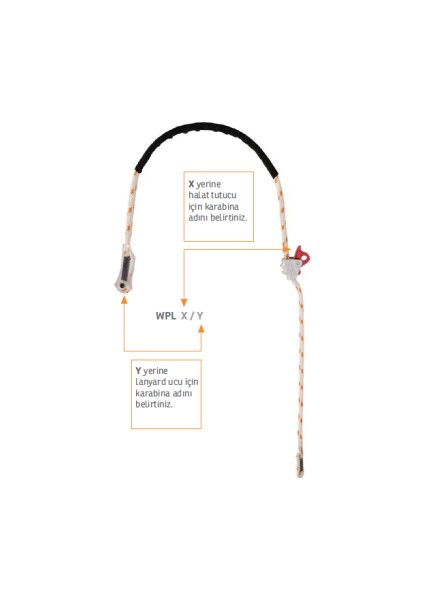 WPLWAK-6A Konumlandırma Lanyardı 3mt