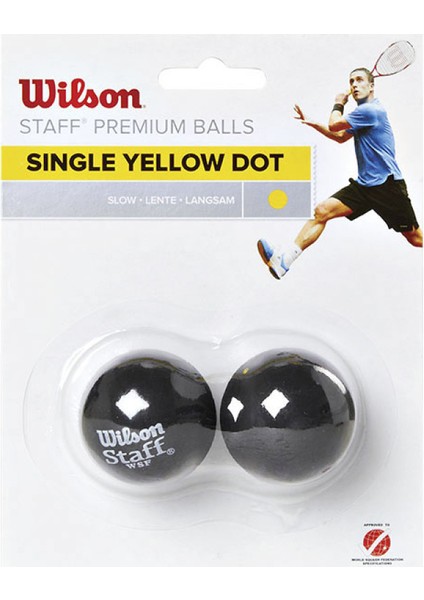 WRT617800 Staff 2li Squash Topu Sarı