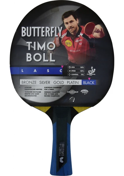 Timo Boll Black ITTF Onaylı Masa Tenisi Raketi 85031