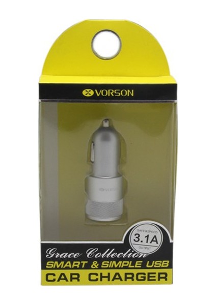 3.1 A Dual Usb Port Araç Şarjı