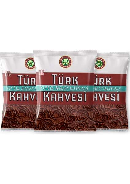 Kahve Dünyası Orta Kavrulmuş Türk Kahvesi 100 gr 3'lü Paket