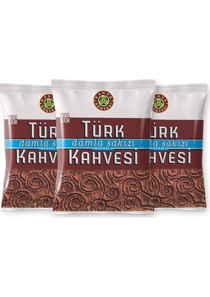 Kahve Dünyası Damla Sakızlı Türk Kahvesi 100 gr 3'lü Paket