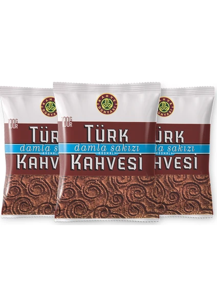 Kahve Dünyası Damla Sakızlı Türk Kahvesi 100 gr 3'lü Paket