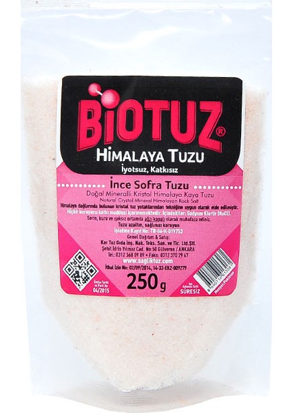 Himalaya Kristal Öğütülmüş Tuz 250 gr - Pembe