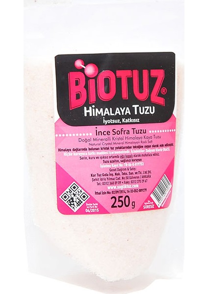 Himalaya Kristal Öğütülmüş Tuz 250 gr - Pembe