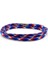 Paracord Üç Sıra Dolama Mavi Kırmızı Beyaz Erkek Bileklik Bt411 1