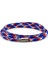 Paracord Üç Sıra Dolama Mavi Kırmızı Beyaz Erkek Bileklik Bt411 2