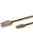 USB TYPE-C Nylon Cable Altın -USBTYPECSNAKEGD 1
