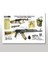 Ahşap Tablo Ak-47 kalaşnikof Afiş 25x35 Cm 1