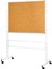 120 Cm X 140 Cm Mobil Ayaklı Çift Yüzlü Mantar Pano 1