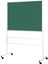 120 Cm X 200 Cm Mobil Ayaklı Tek Yüzlü Yeşil Kumaşlı Pano 1